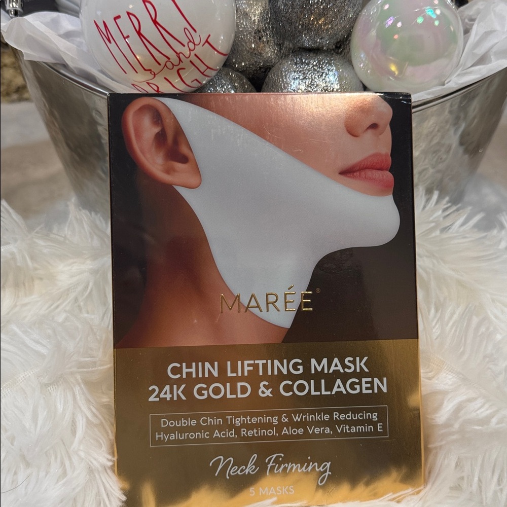 BEST SELLER 24K Gold & Collagen Chin Lifting Mask NWT NIB - Picture 7 of 13